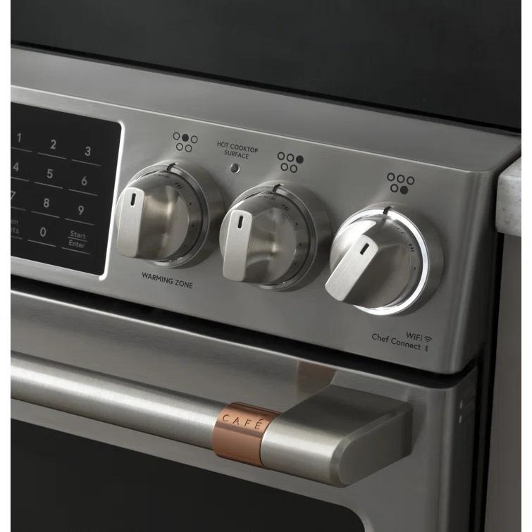 Café Smart Appliances Induction 30" 5.7 cu. ft. Slide-in Electric Range