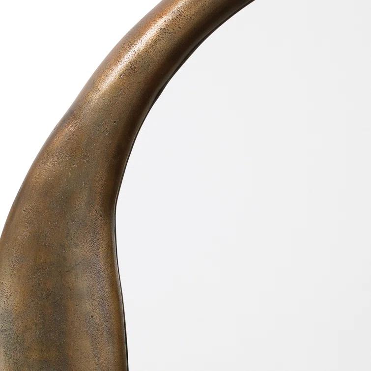 Doreen Round Mirror - Brass