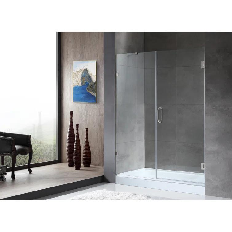 Consort 72" H Hinged Frameless Shower Door