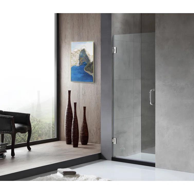 Fellow Series 30" x 72" Hinged Frameless Shower Door