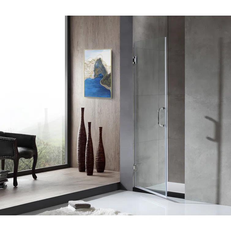 Fellow Series 30" x 72" Hinged Frameless Shower Door