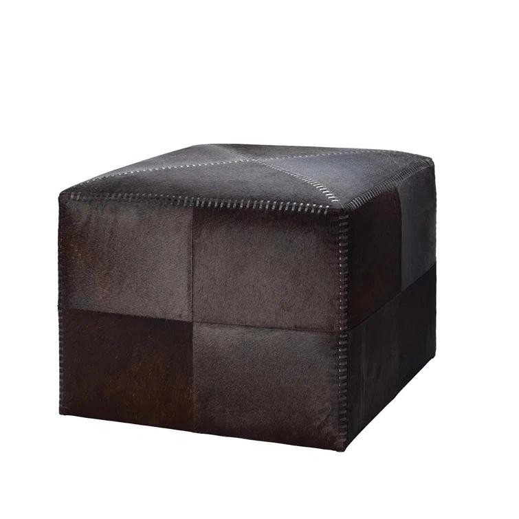 Leather Pouf