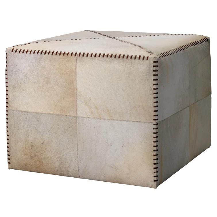Jamie Young Company Leather Ottoman