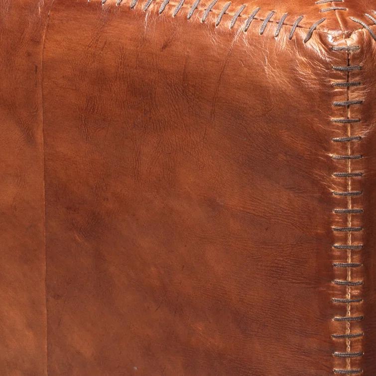 Leather Ottoman