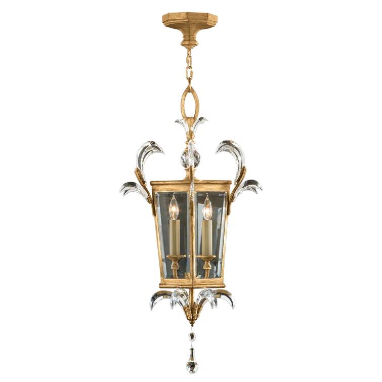Beveled Arcs 22" Square Pendant