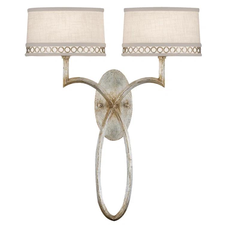 Allegretto Fabric Armed Sconce
