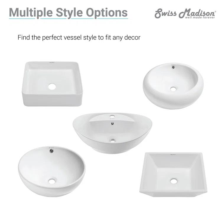 Claire 20 Rectangle Ceramic Vessel Sink