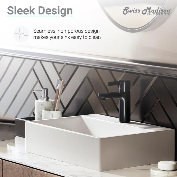Claire 20 Rectangle Ceramic Vessel Sink