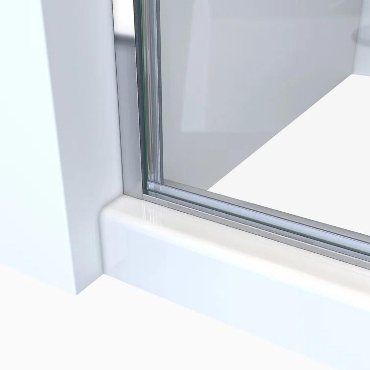 RD Swinging 32" W x 64" H Semi-Frameless Shower Door