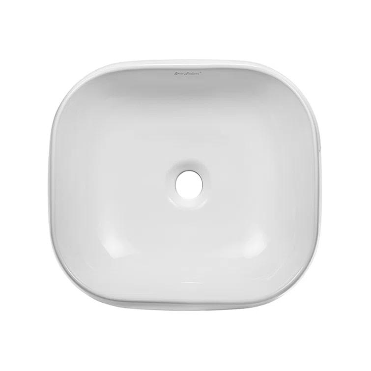 Swiss Madison SM-VS273 Château 18 Square Ceramic Vessel Sink