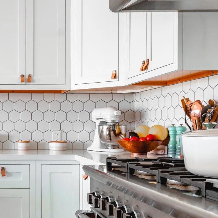 Supreme Tile Porcetile 10.08 in. x 11.64 in. Honeycomb Matte Porcelain Mosaic Wall and Floor Tile