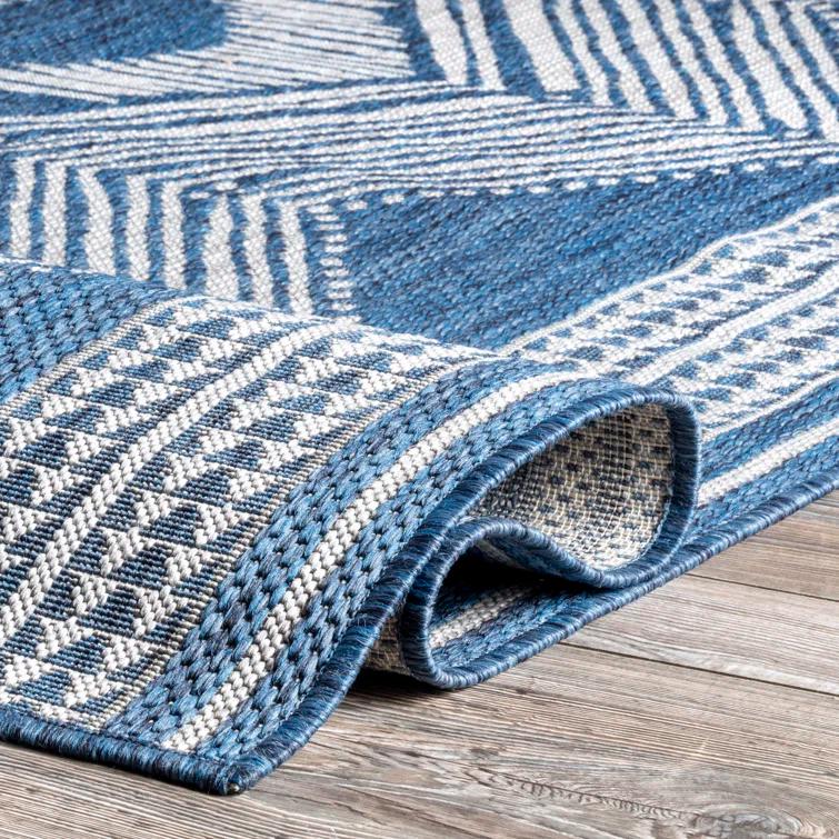 Alvina Blue Indoor/Outdoor Area Rug