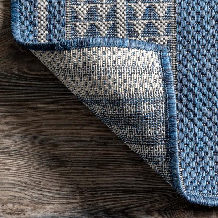 Alvina Blue Indoor/Outdoor Area Rug