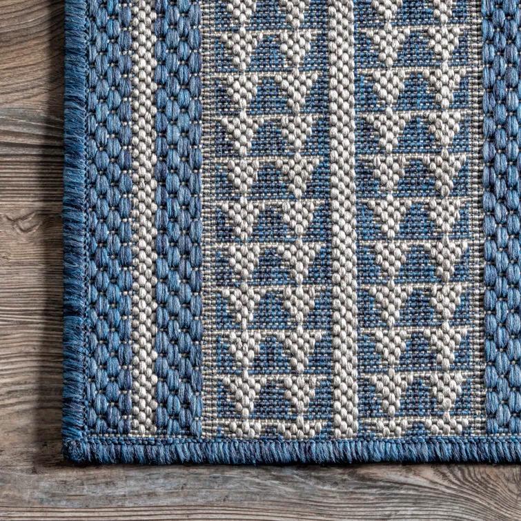 Alvina Blue Indoor/Outdoor Area Rug