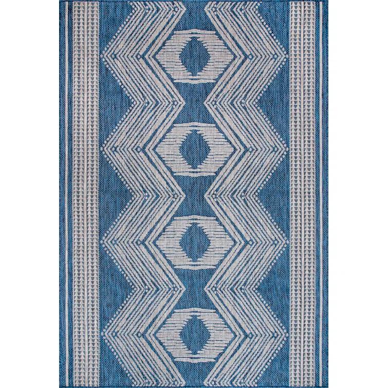 Alvina Blue Indoor/Outdoor Area Rug