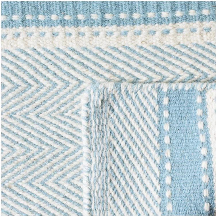 Grice Kilim Hand Woven Flat Weave Wool Striped Rug