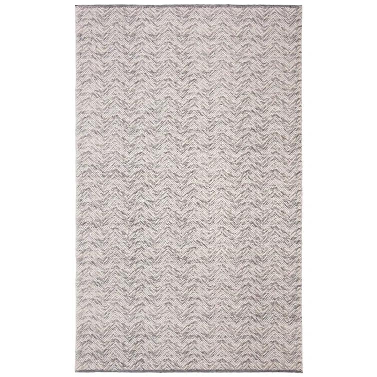Coates Kilim Hand Woven Wool Chevron Rug
