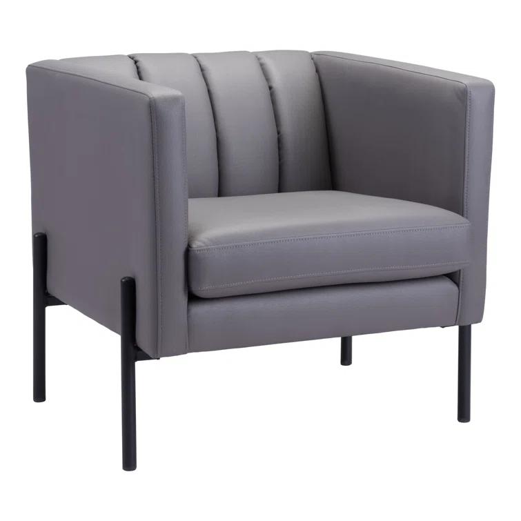Faux Leather Armchair