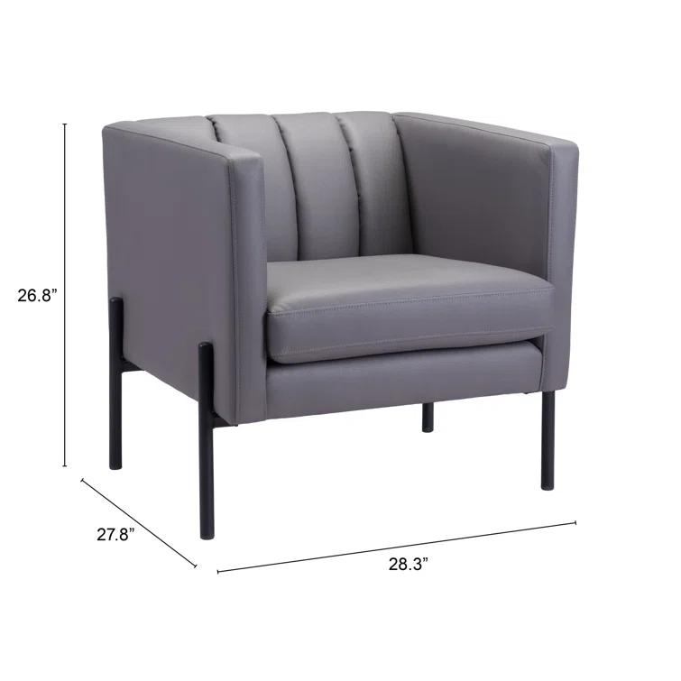 Faux Leather Armchair