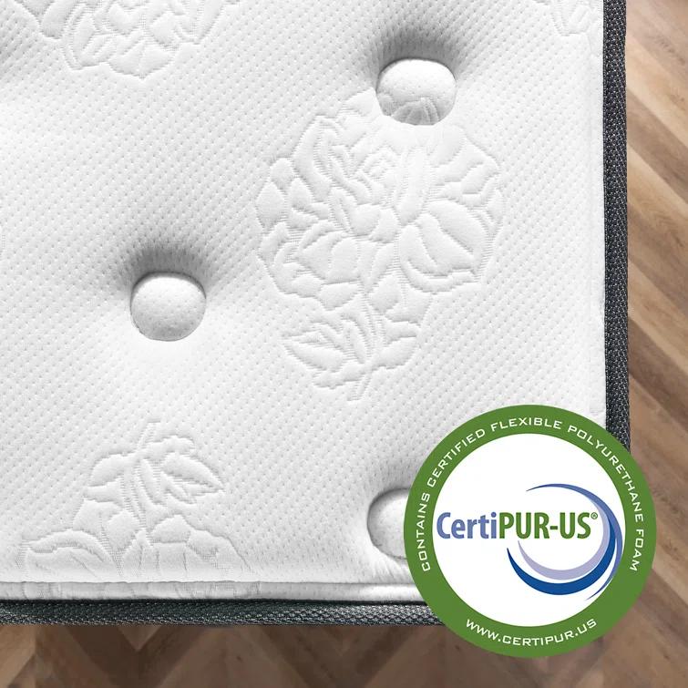 Zinus Zinus 8” Medium Comfort Support Cooling Gel Hybrid Mattress