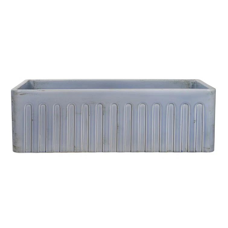 Ruvati 33 inch Fireclay Farmhouse Apron-Front Kitchen Sink Reversible