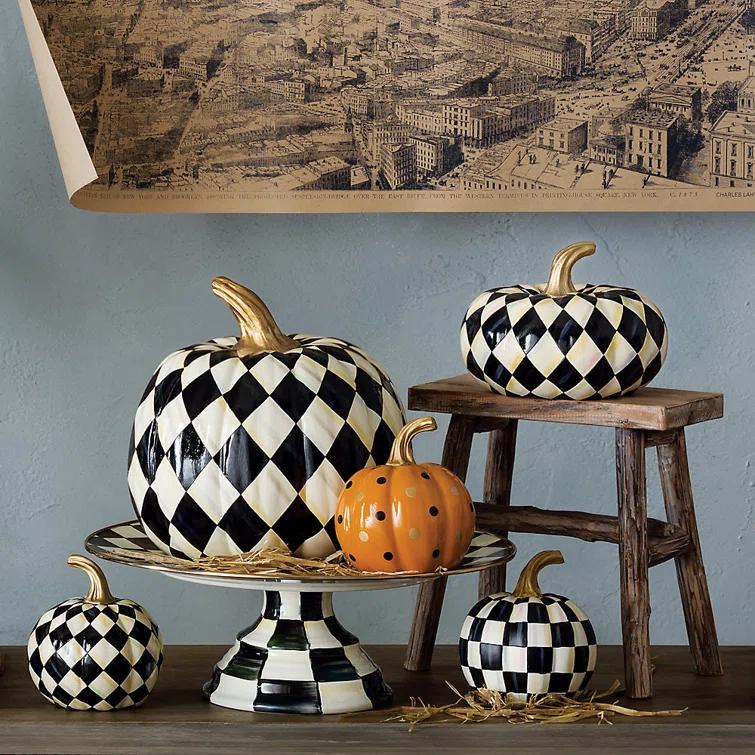 MacKenzie-Childs Courtly Check® Pedestal Platter