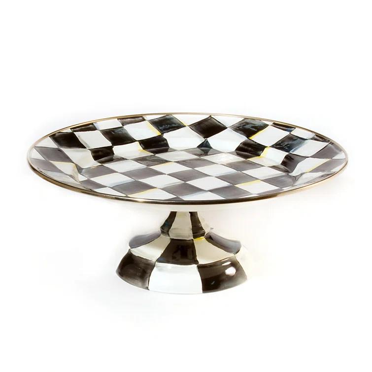 MacKenzie-Childs Courtly Check® Pedestal Platter