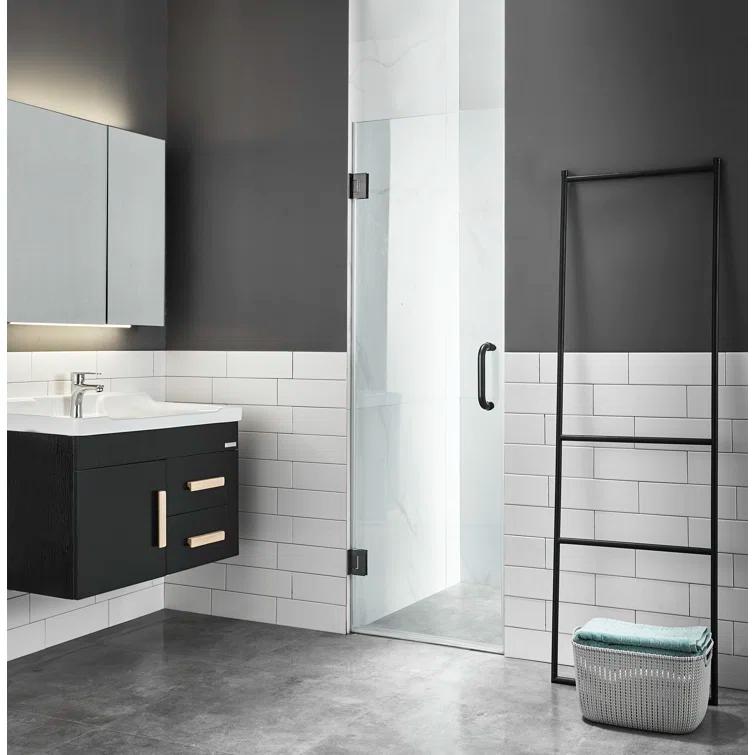 Fellow Series 30" x 72" Hinged Frameless Shower Door