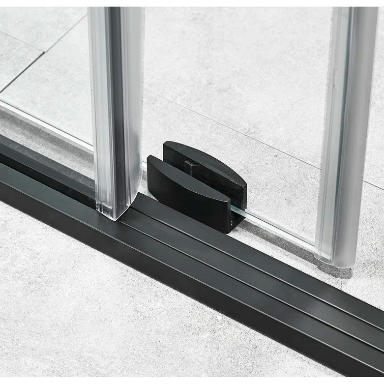 ANZZI SD-AZ13-01MB Madam Series 48" W x 76" H Single Sliding Semi-Frameless Shower Door