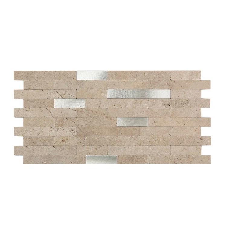 12'' W x 12.75'' L PVC Peel and Stick Mosaic Tile
