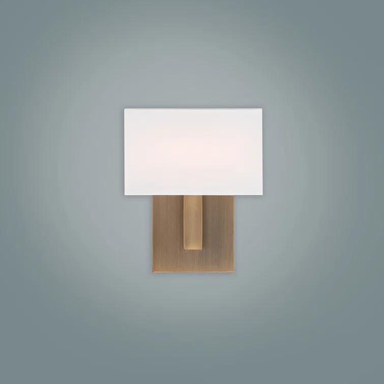 WAC Lighting dweLED, Manhattan 7in LED Fabric Wall Sconce 2700K in Black