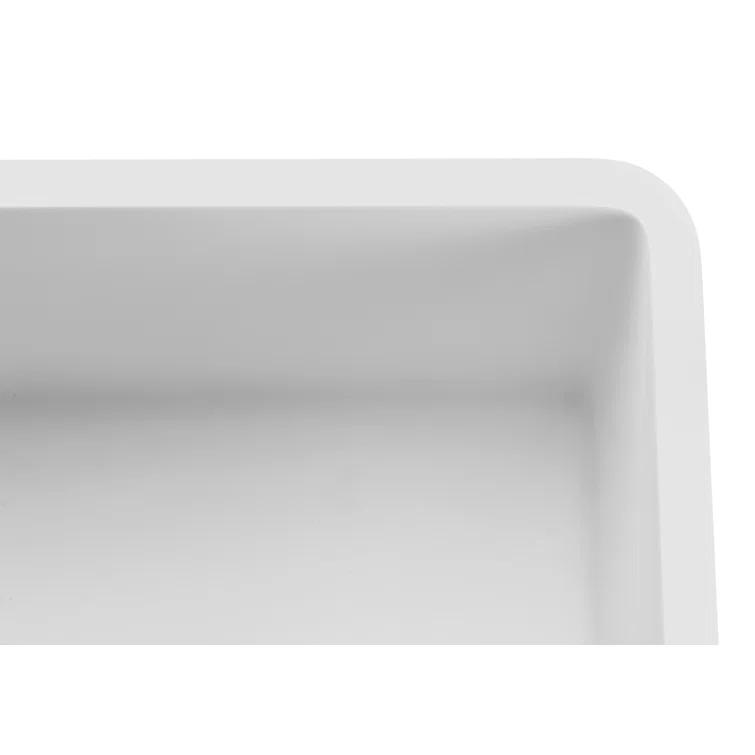 ANZZI Roine Series 30'' L Farmhouse / Apron Single Bowl Solid Surface Kitchen Sink K-AZ225-1A