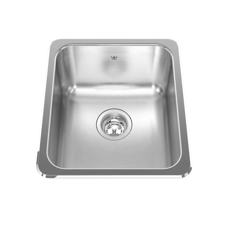 16.13'' L Drop-In Single Bowl Stainless Steel Kitchen Sink