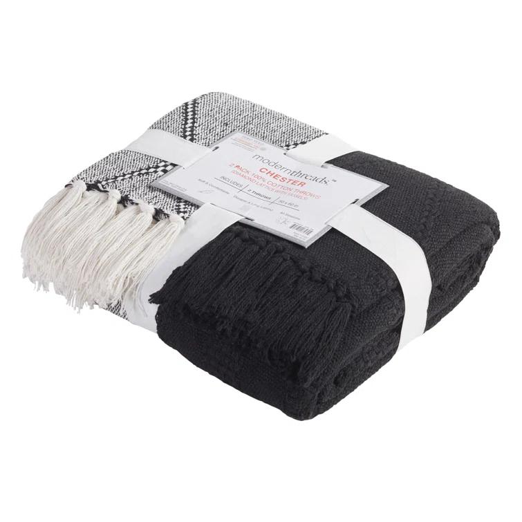 Amrapur Overseas Inc. Chester 100% Cotton Throw & Reviews | Wayfair