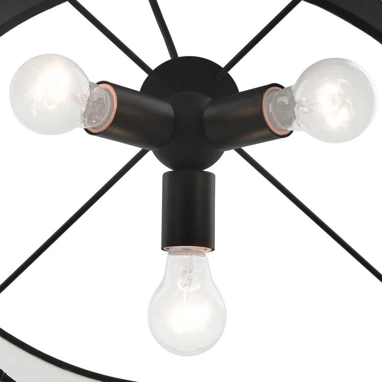 Croyle 3 - Light Dimmable Drum Chandelier