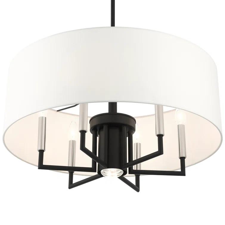 Moonlighter 7 Light Metal Dimmable Drum Chandelier