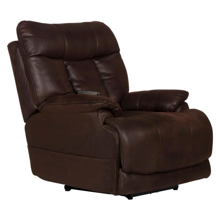 Anders Power Lay Flat Recliner w/ Adjustable Headrest & Lumbar, Heat & Massage & Extension Footrest