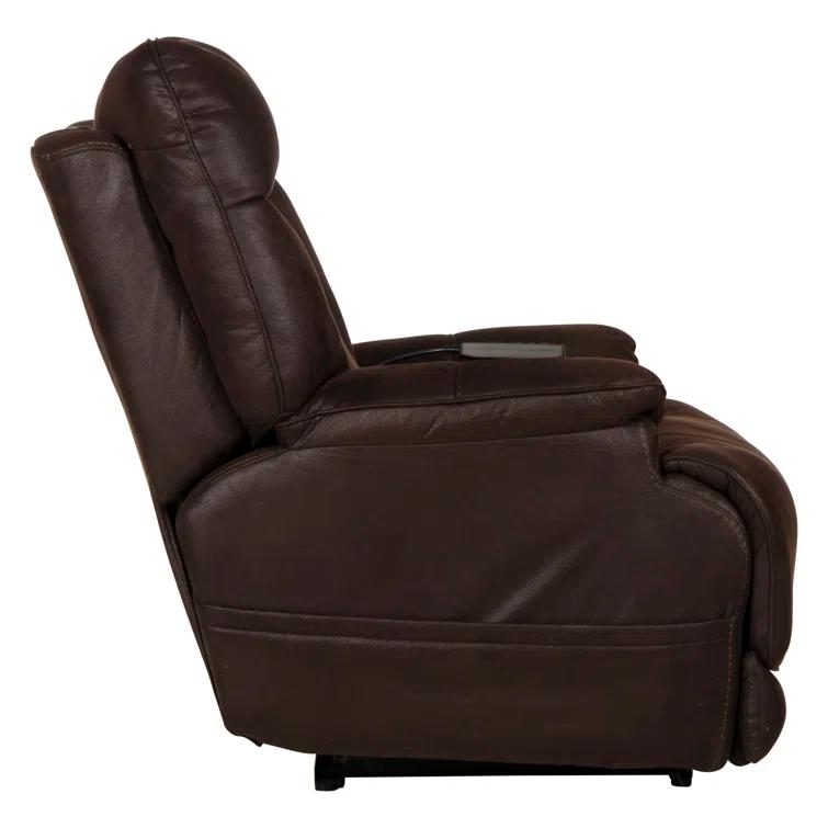 Anders Power Lay Flat Recliner w/ Adjustable Headrest & Lumbar, Heat & Massage & Extension Footrest