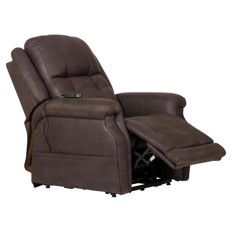 Haywood Power Lift Assist Lay Flat Recliner with Adjustable Headrest and Heat & Massage