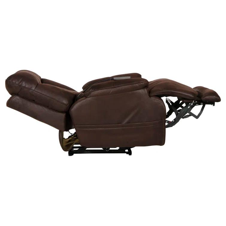 Anders Power Lay Flat Recliner w/ Adjustable Headrest & Lumbar, Heat & Massage & Extension Footrest