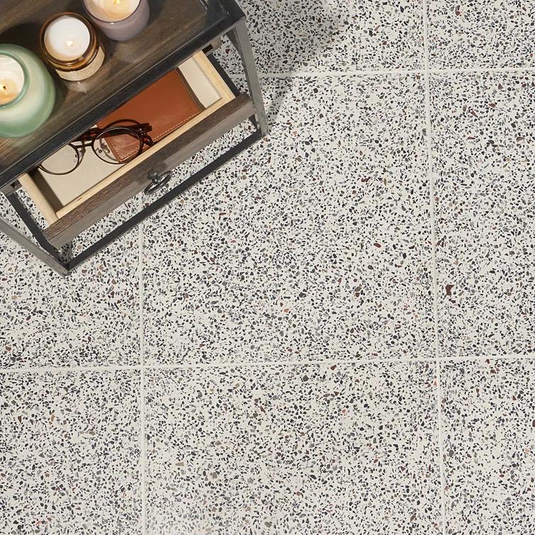 Durham 16.14 in. x 16.14 in. Polished Terrazzo Floor and Wall Tile (3.61 Sq. Ft. / Case)
