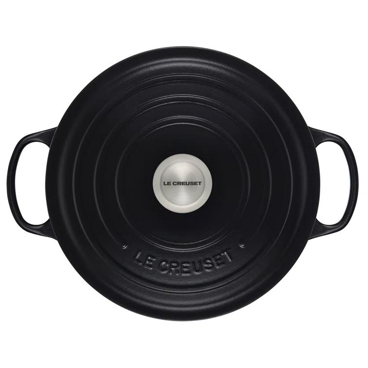 Le Creuset ® Signature 7.25-Qt. Licorice Black Enameled Cast Iron Dutch Oven