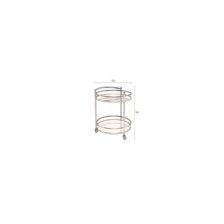 Dutchbone Solos Metal Bar Cart
