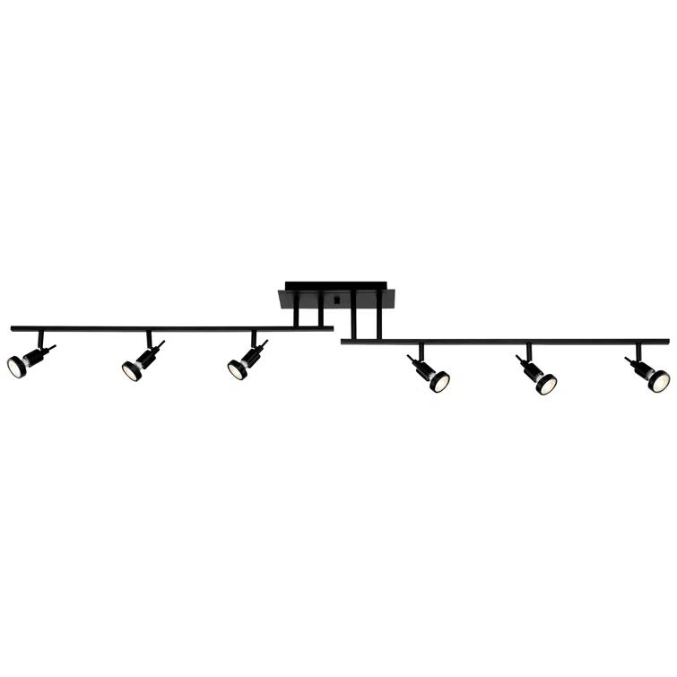 62'' 6 -Light Fixed Track Track Kit with Dimmable