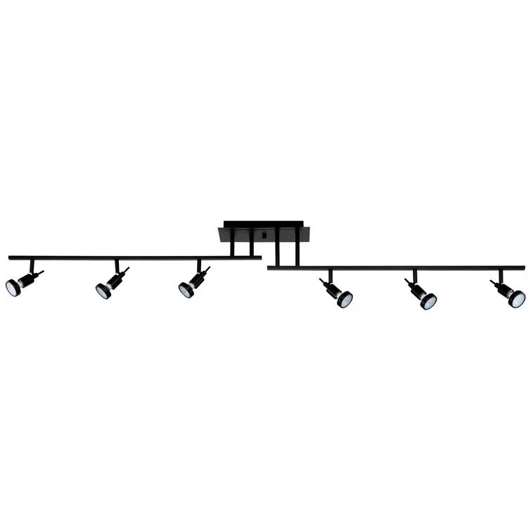 62'' 6 -Light Fixed Track Track Kit with Dimmable