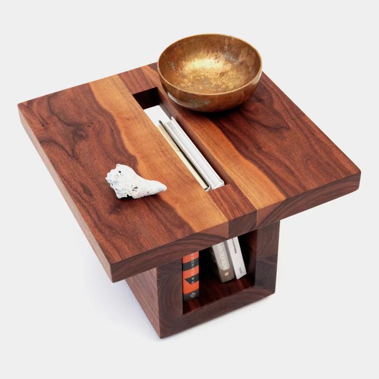 SQ Solid Wood End Table