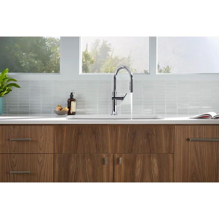 Kohler Crue Single Handle Pull Down Kitchen Faucet with Three-Function Pull Down Sprayer