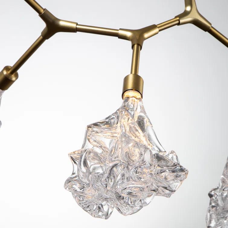Blossom Dimmable LED Sputnik Modern Linear Chandelier