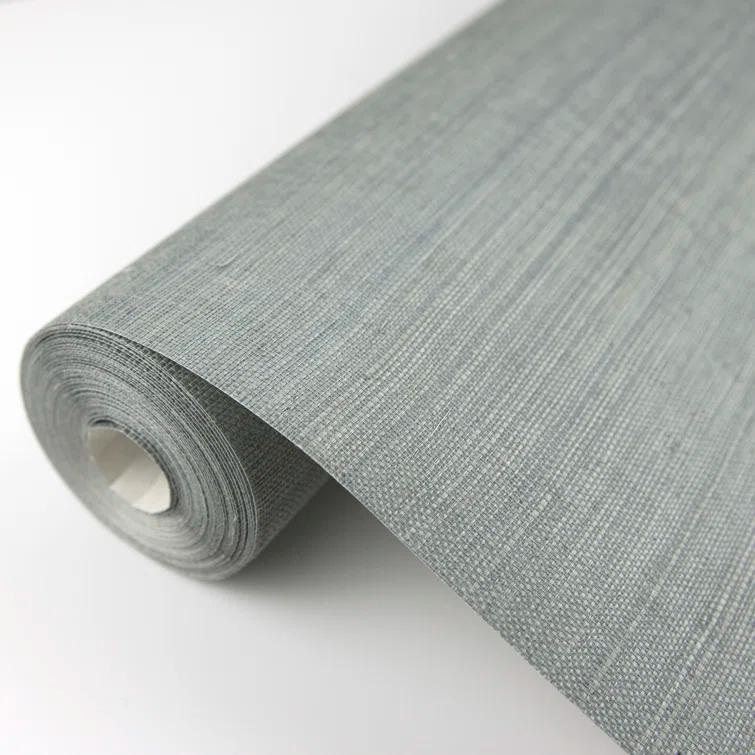 Kenneth James 2732-80014 Zhejiang Grasscloth Wallpaper Aquamarine