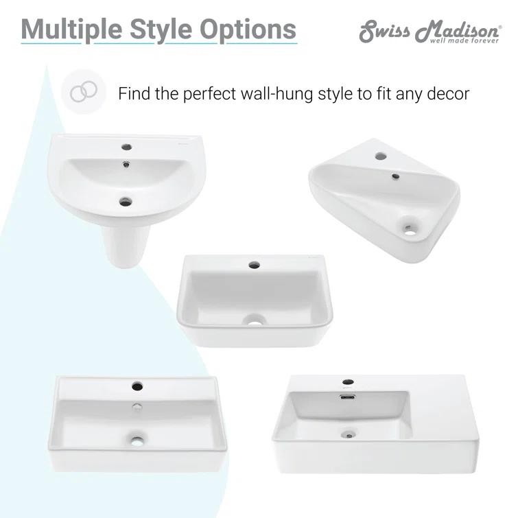 Voltaire Sublime Compact Ceramic Wall Hung Sink